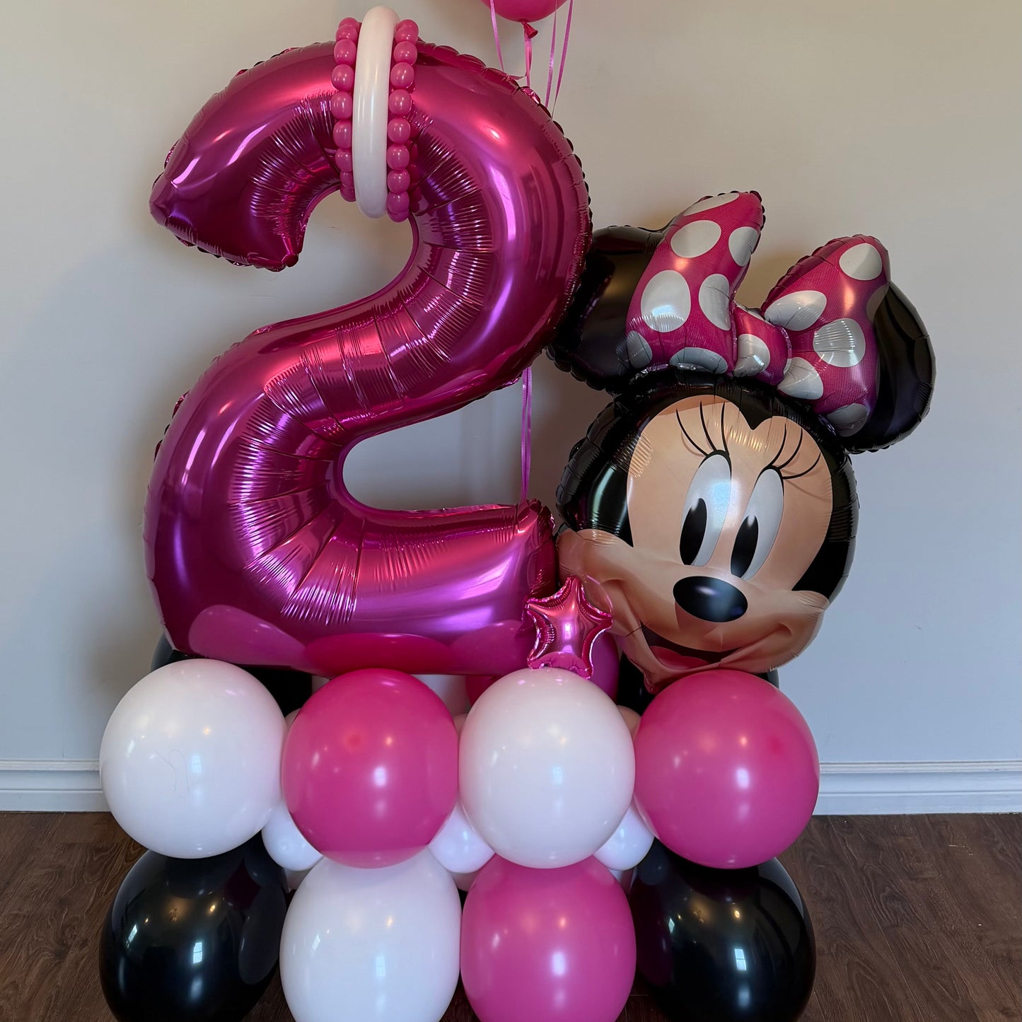 Minnie Mouse Inspired Balloon Marquee & Number Stack | Calgary Party Balloons