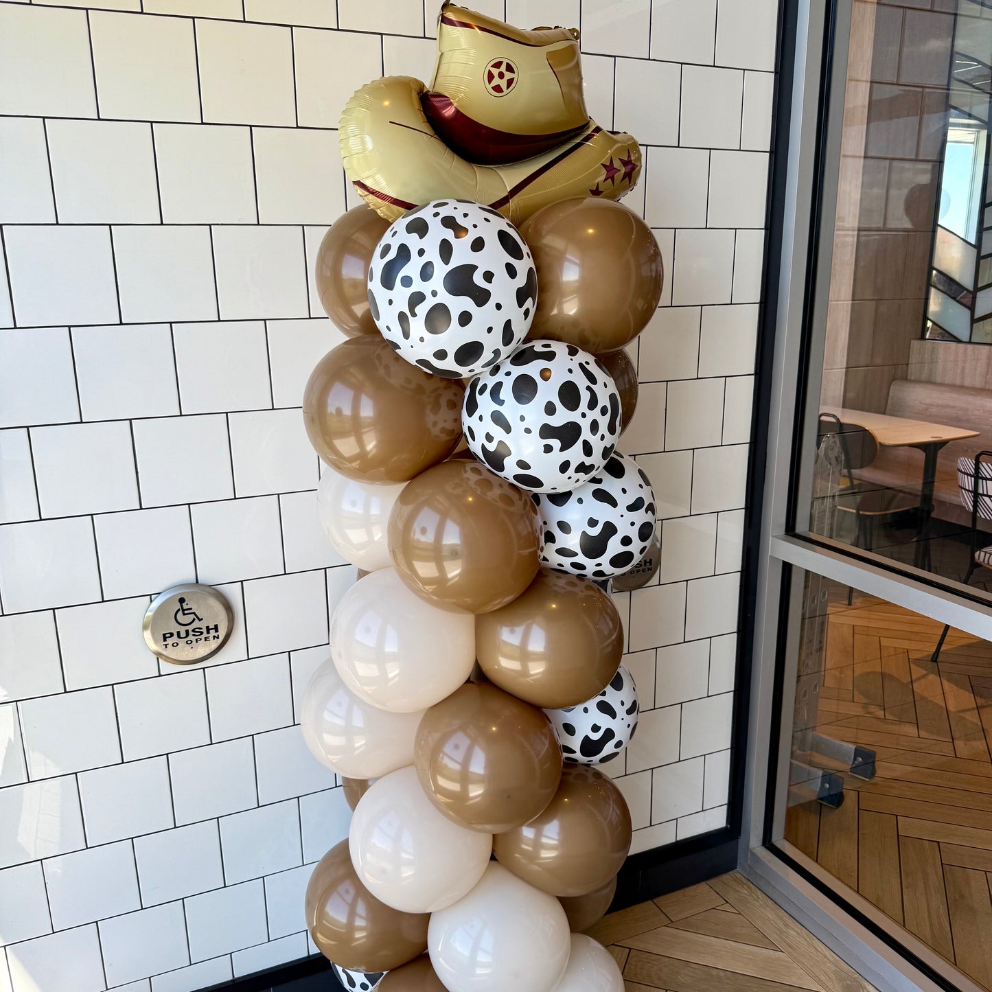 Classic Western Balloon Column | Calgary Stampede & Corporate Rodeo Decor