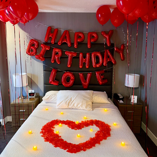 "Ruby Romance" Room Decor & Birthday Surprise Package