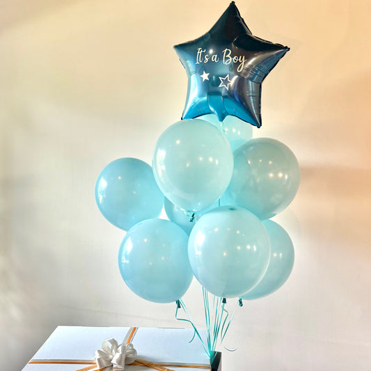 Custom Gender Reveal Balloon Surprise Box | Helium Reveal Setup