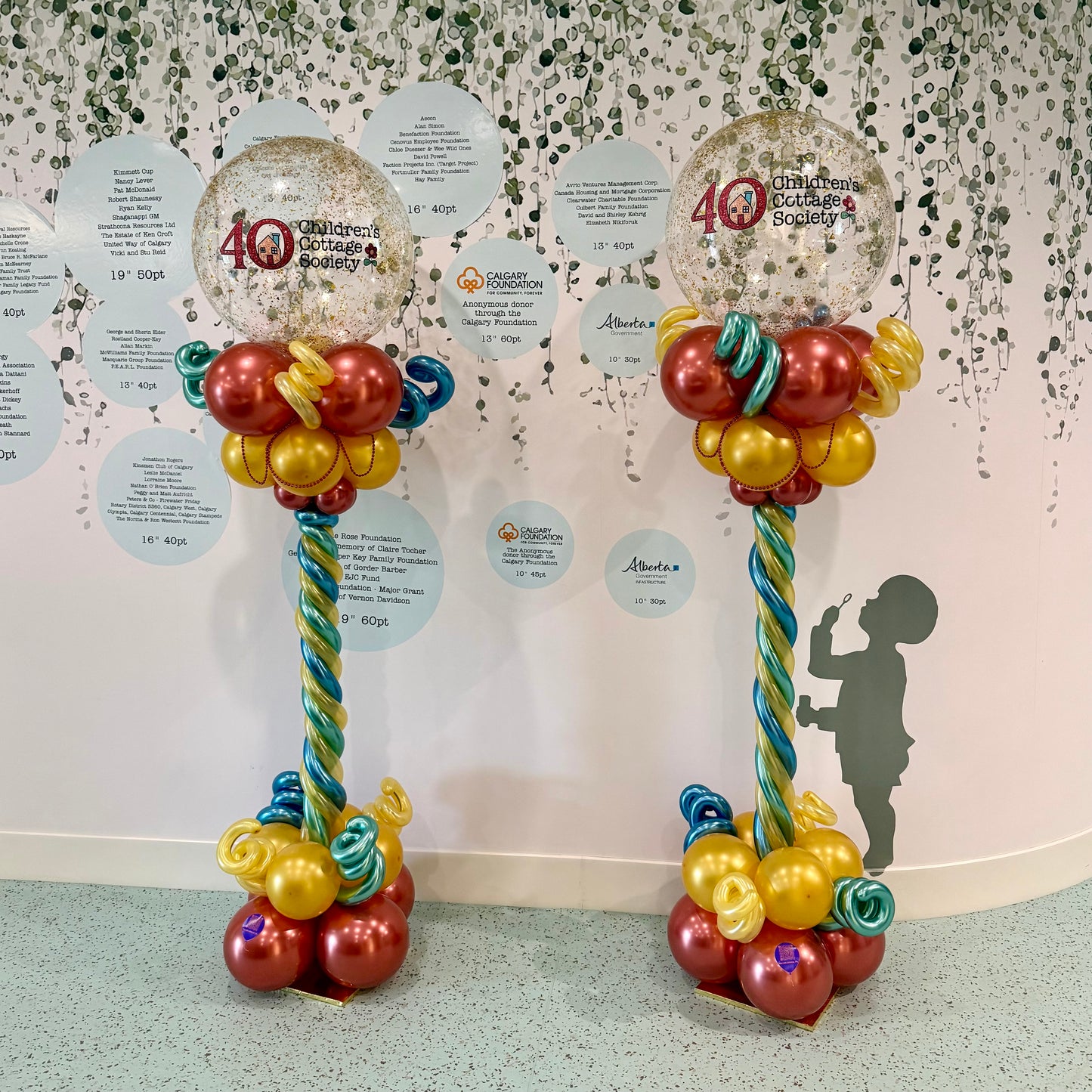 Bespoke Sculpted "Lollipop" Balloon Columns | Corporate & Thematic Decor Calgary
