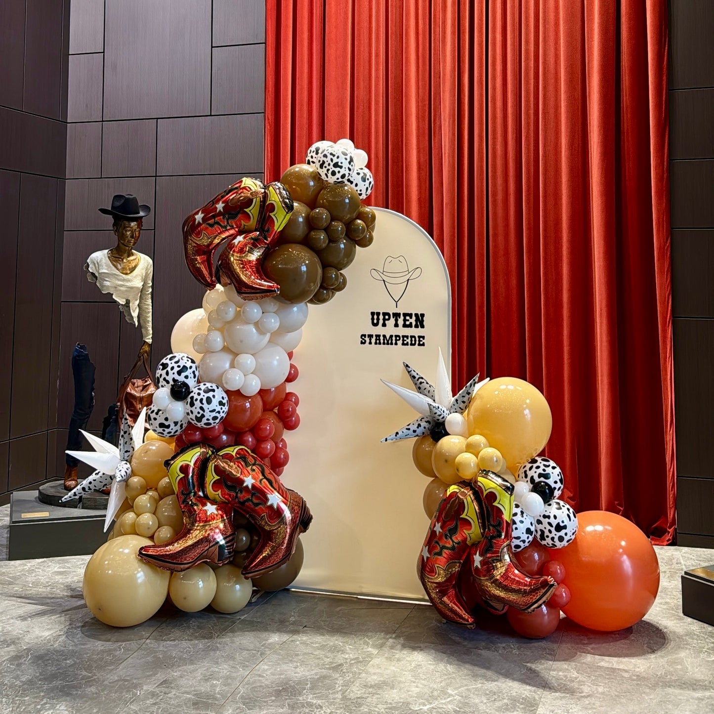 Calgary Stampede Corporate Balloon Backdrop | Western Event Decor