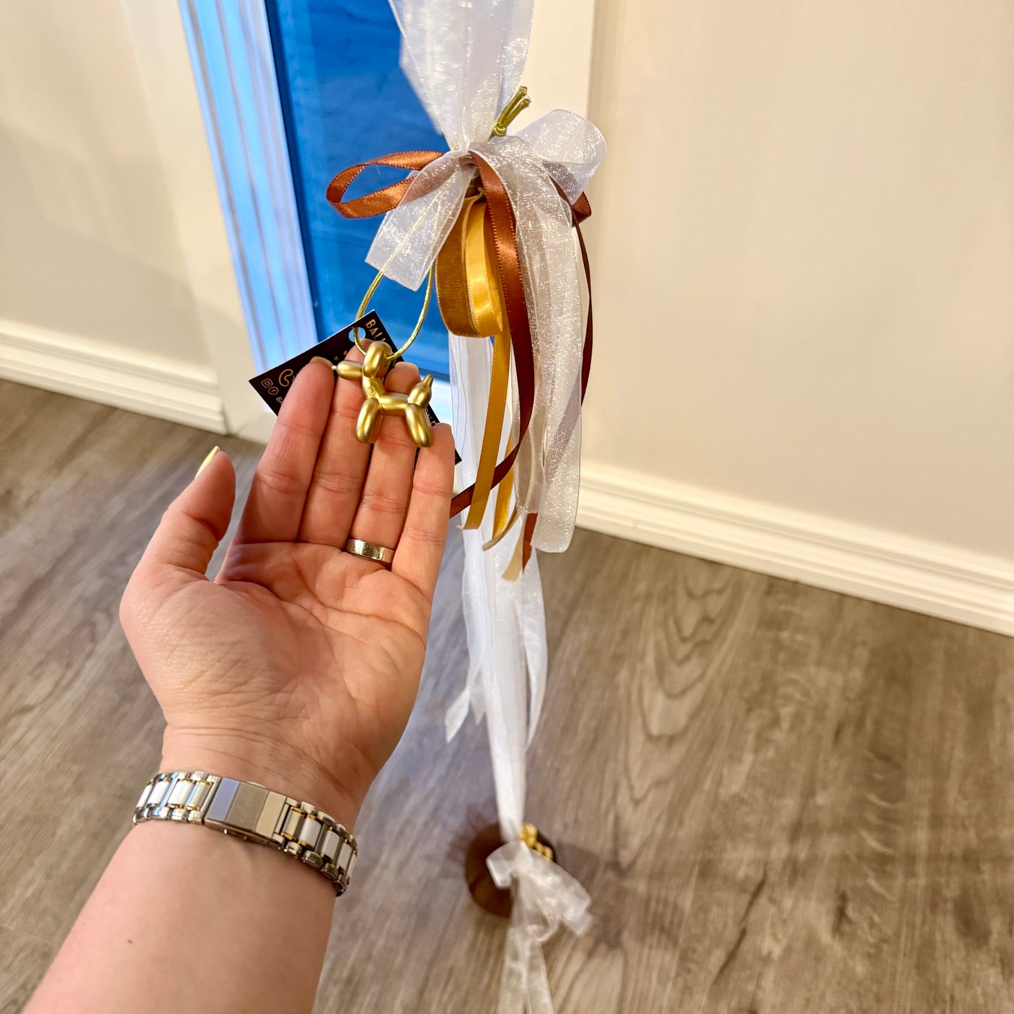 Truffle & Gold Helium Balloon Bouquet | Calgary Birthday Gift Delivery