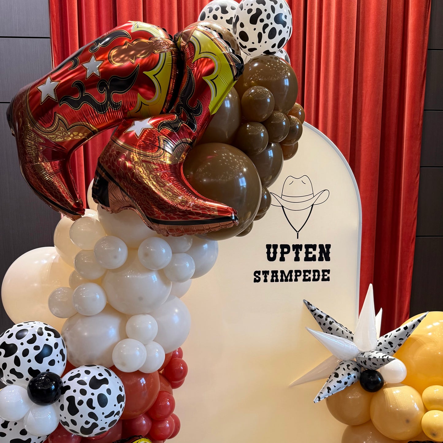 Calgary Stampede Corporate Balloon Backdrop | Western Event Decor