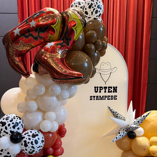 Calgary Stampede Corporate Balloon Backdrop | Western Event Decor