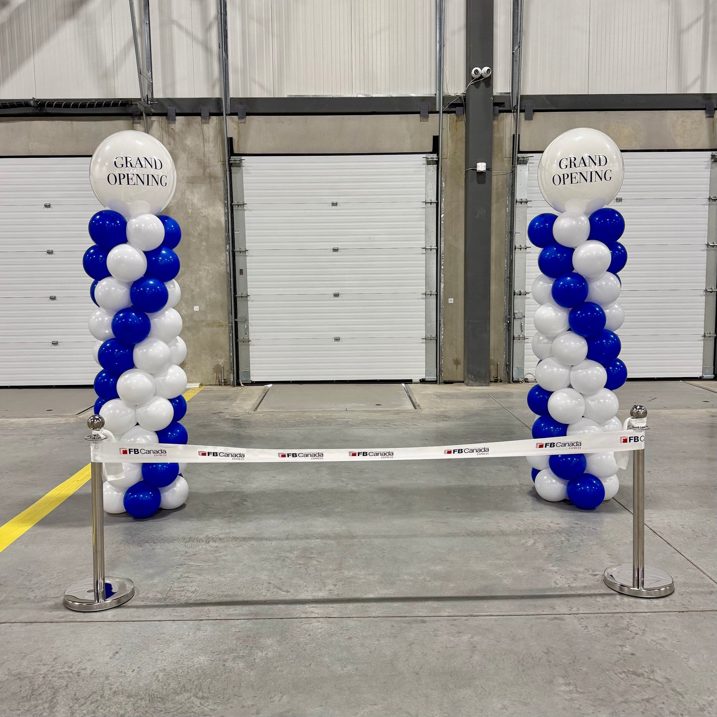 Custom Corporate Logo Balloon Columns | Calgary Business Event Decor