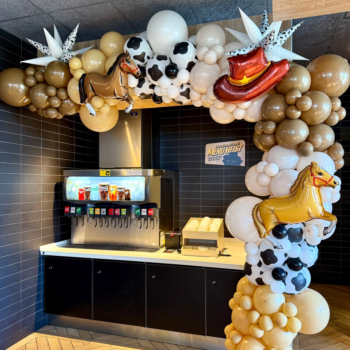 Calgary Stampede Suspended Garland | B2B Commercial Balloon Decor
