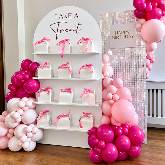 Sweet Arch Dessert Shelf Backdrop (Rental)