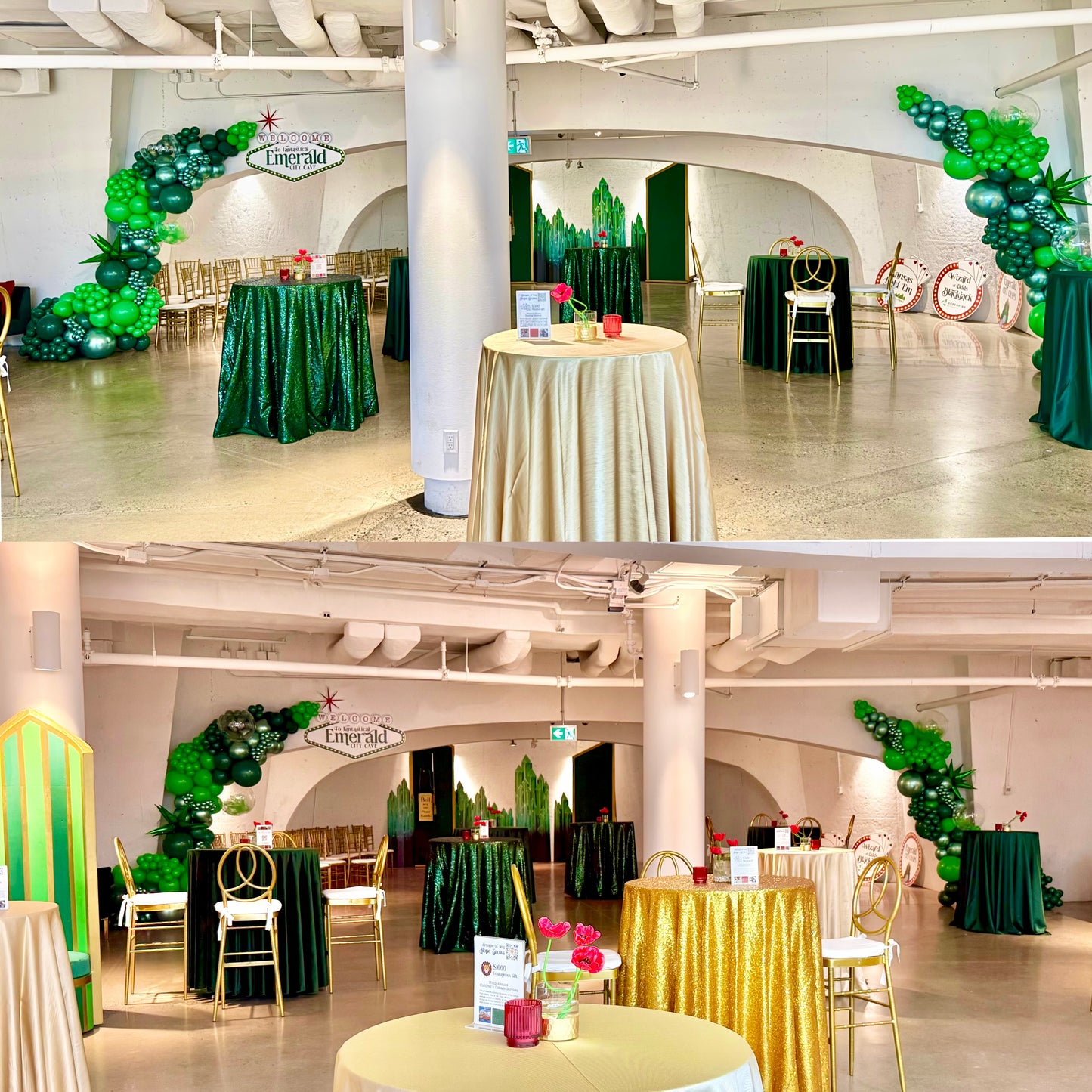 Premium "Emerald City" Cascading Organic Wall Garland
