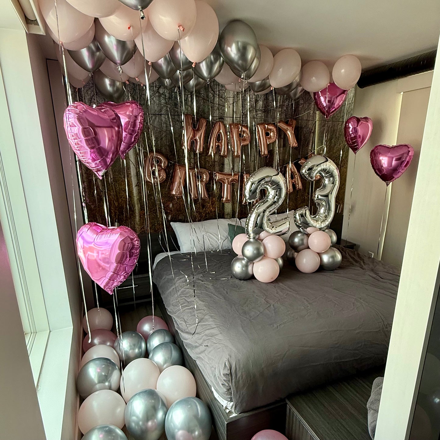 "Blush & Chrome Dream" Room Decor & Premium Surprise Package