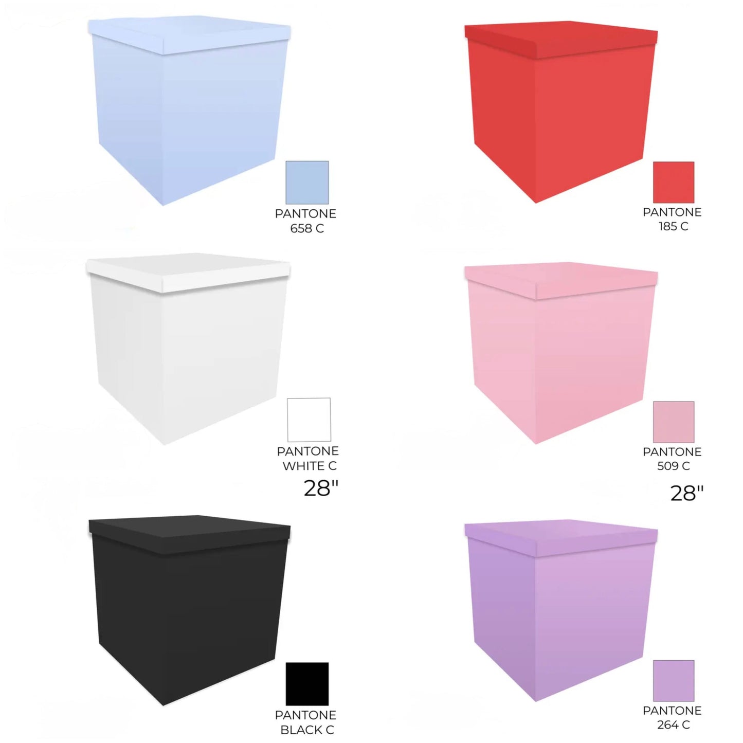 White Giant Surprise Box & Custom Balloons | Calgary Gift Delivery