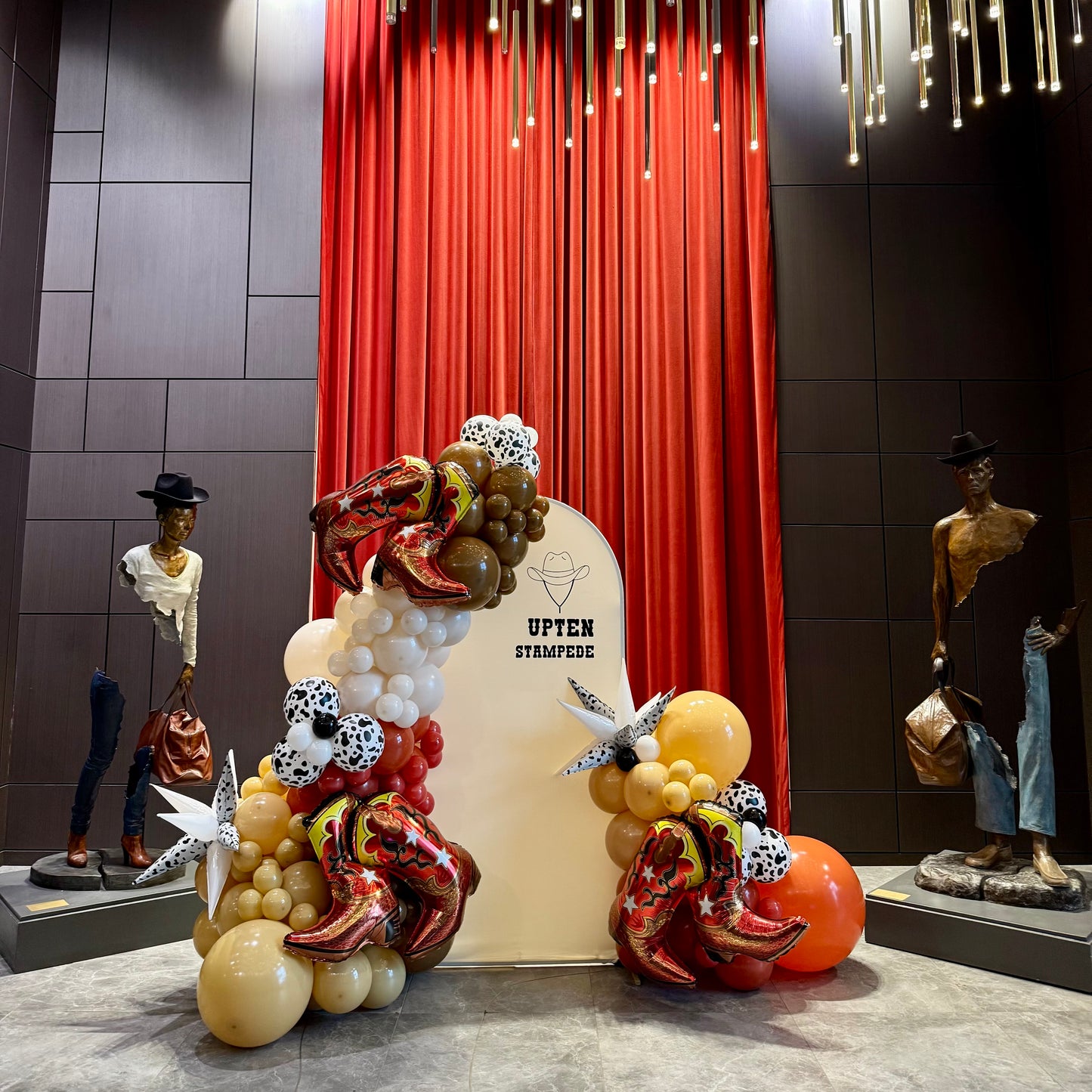 Calgary Stampede Corporate Balloon Backdrop | Western Event Decor