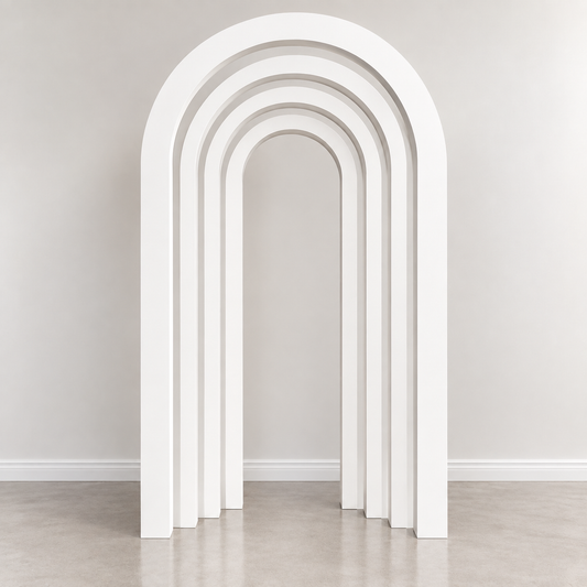 7ft Premium 3D Step Arch (Walk-Through Backdrop) - Rental