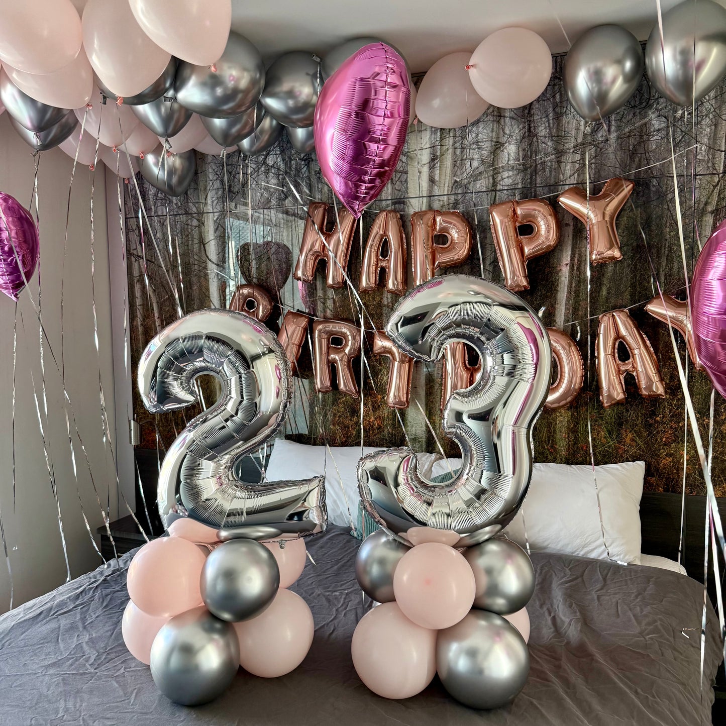 "Blush & Chrome Dream" Room Decor & Premium Surprise Package