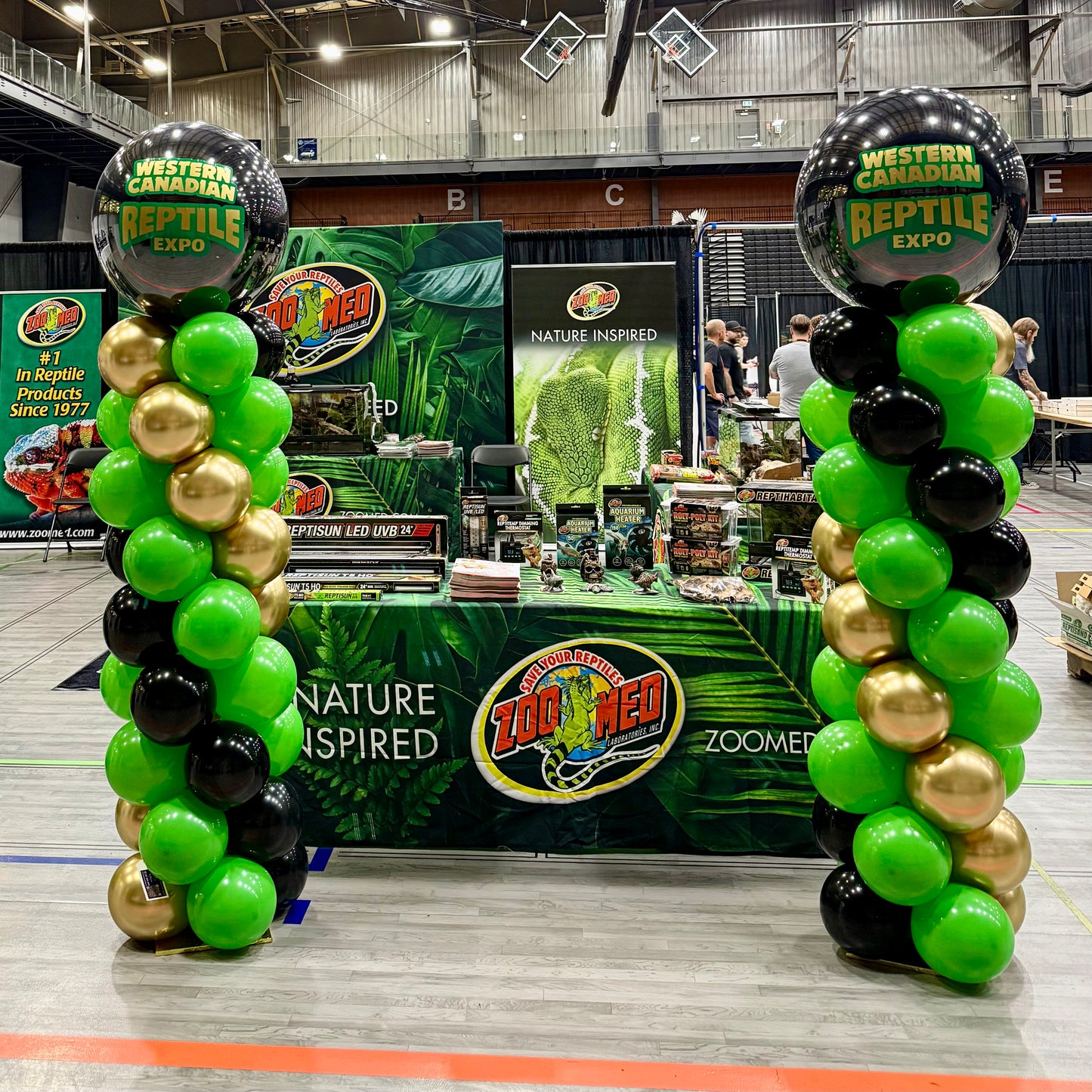 Custom Corporate Logo Balloon Columns | Calgary Business Event Decor