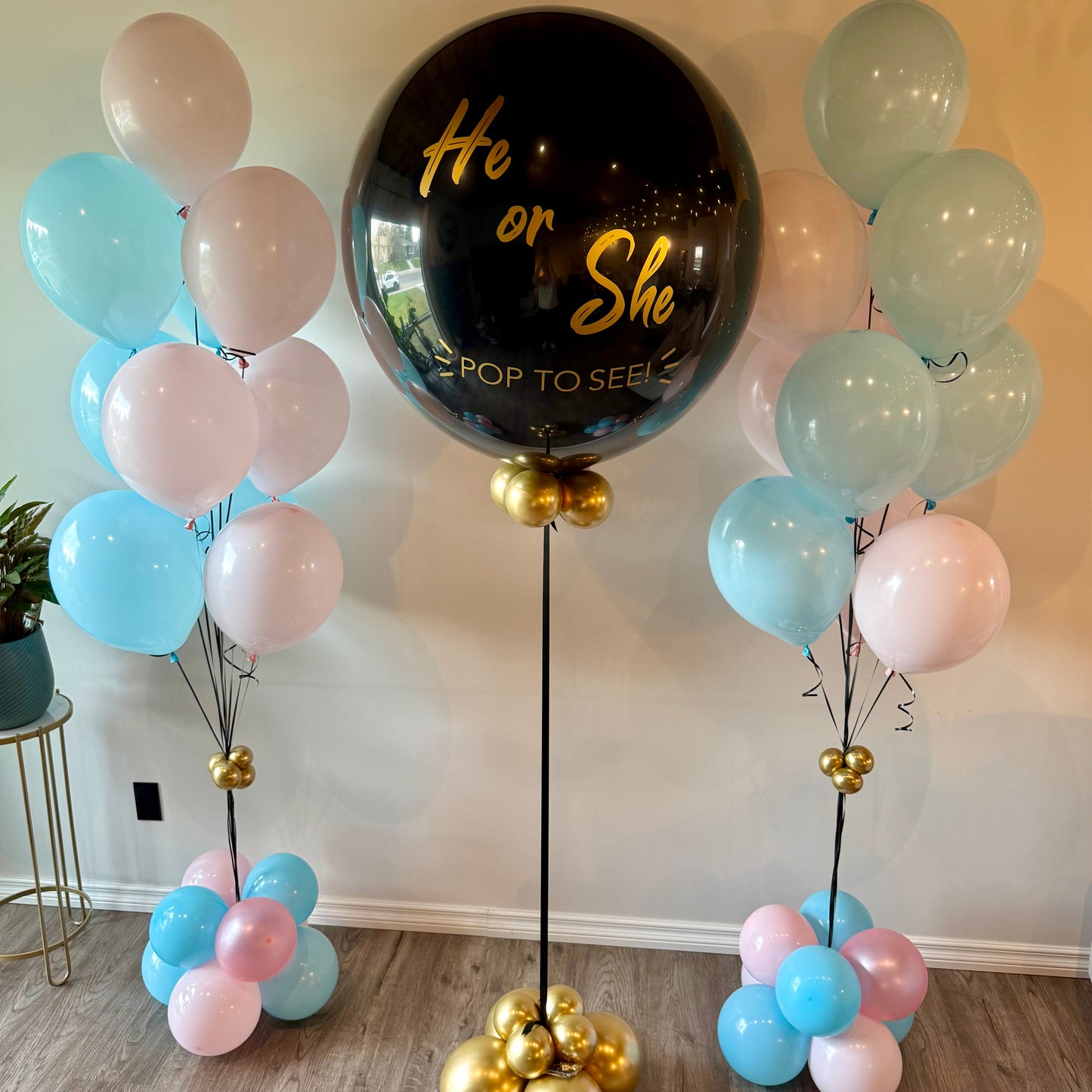 "Pop to See!" Premium Jumbo Gender Reveal Balloon Set