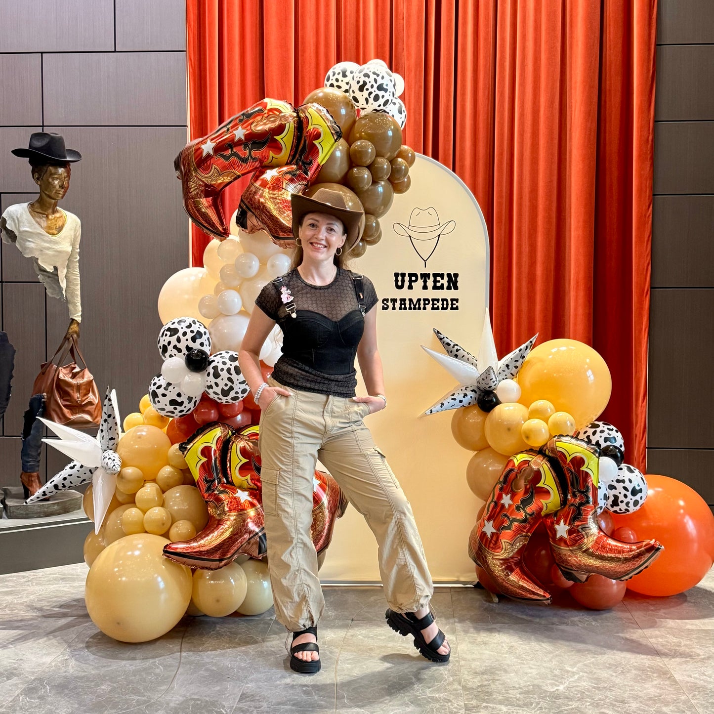 Calgary Stampede Corporate Balloon Backdrop | Western Event Decor