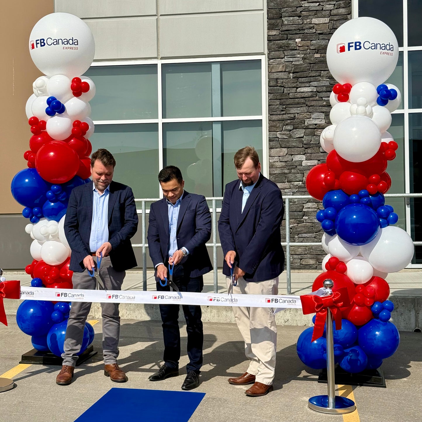 Oversized Organic Balloon Pillar with Custom Logo | Calgary Corporate Event Decor