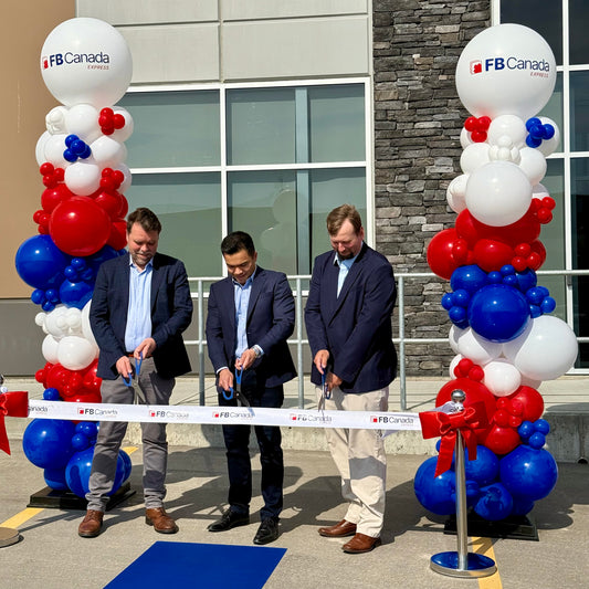 Oversized Organic Balloon Pillar with Custom Logo | Calgary Corporate Event Decor
