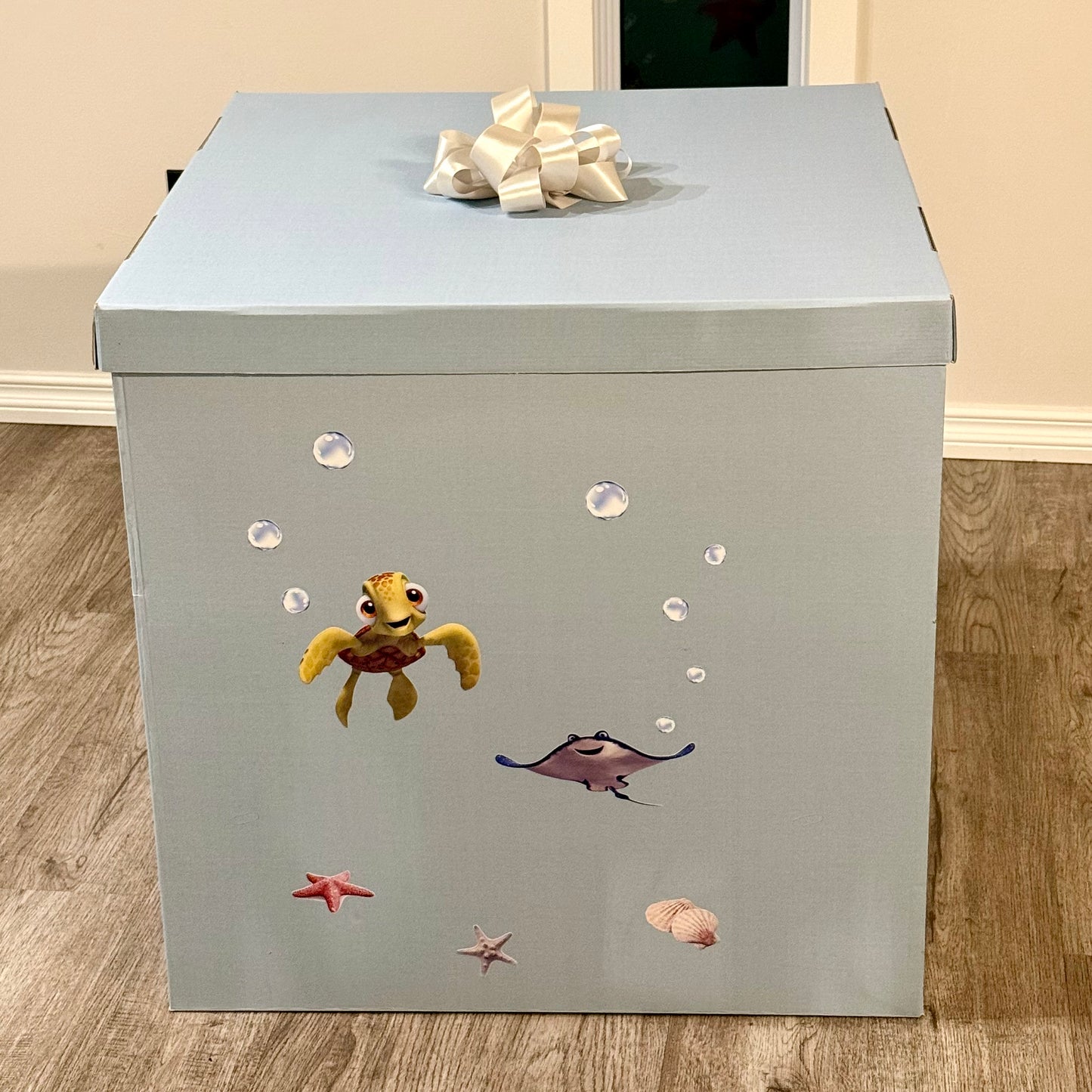 Custom "Under the Sea" Gender Reveal Balloon Box | Ocean Themed Reveal