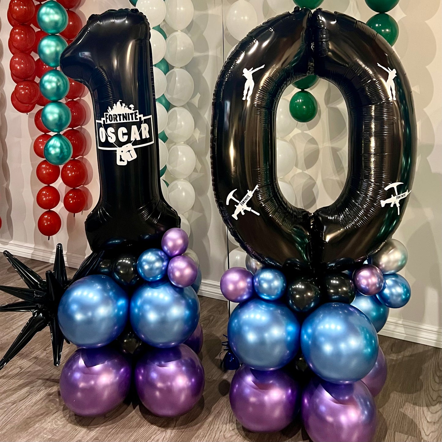Battle Royale Gamer Double Digit Balloon Marquee | Calgary Birthday Decor
