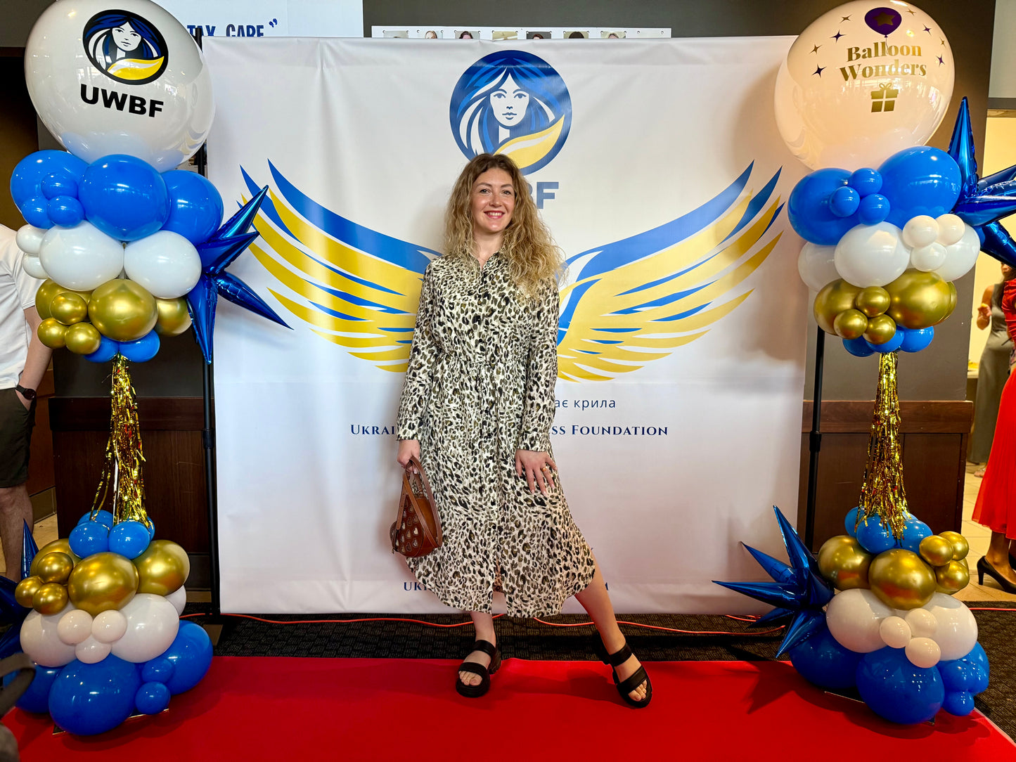 Metallic Fringe & Organic Balloon Pillar | Custom Event Column Calgary