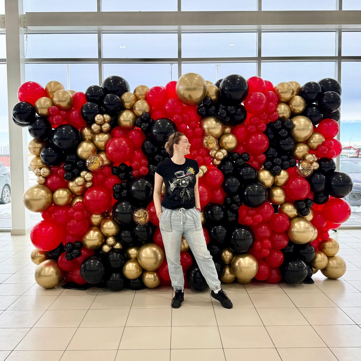 "Corporate Prestige" 8x10ft Organic Balloon Wall & Photo Backdrop