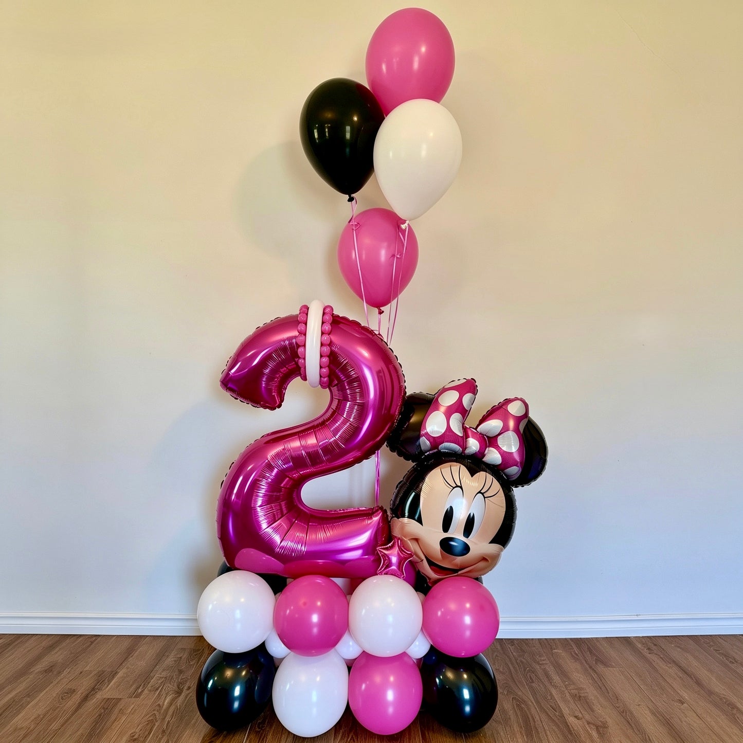 Minnie Mouse Inspired Balloon Marquee & Number Stack | Calgary Party Balloons