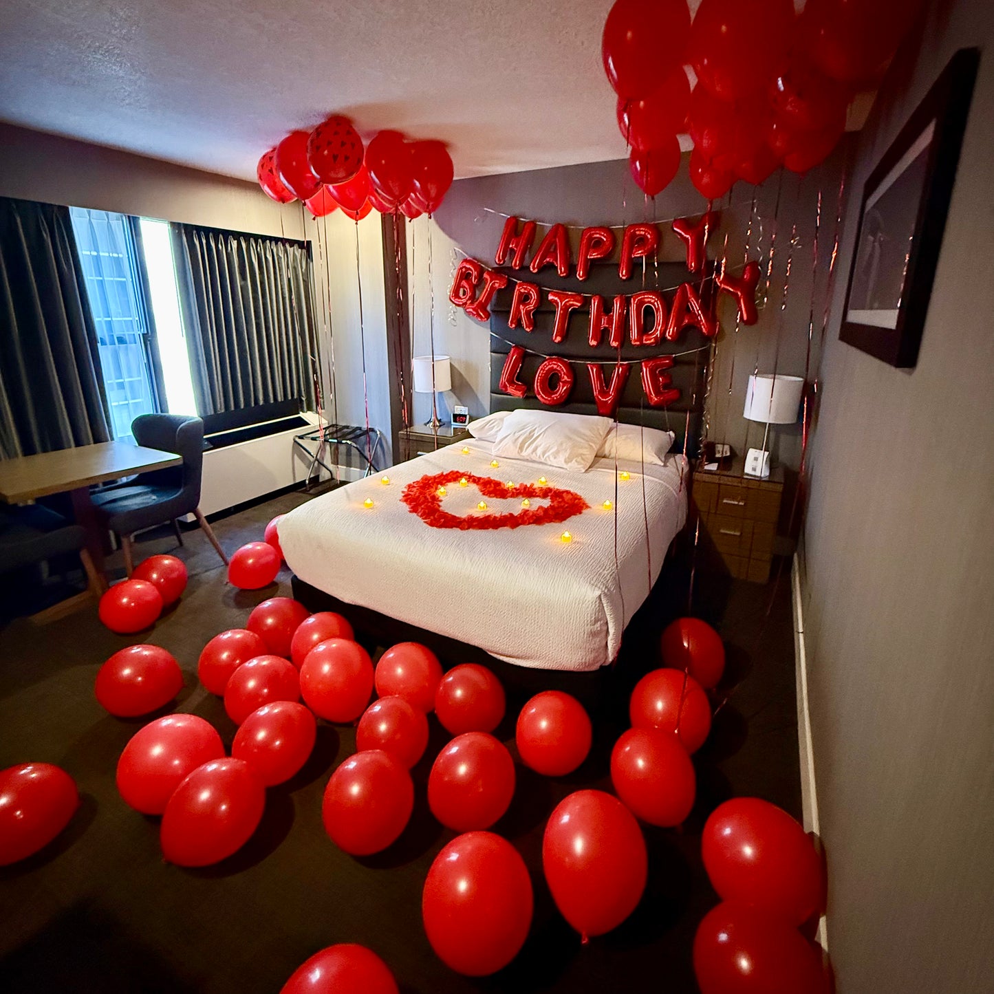 "Ruby Romance" Room Decor & Birthday Surprise Package