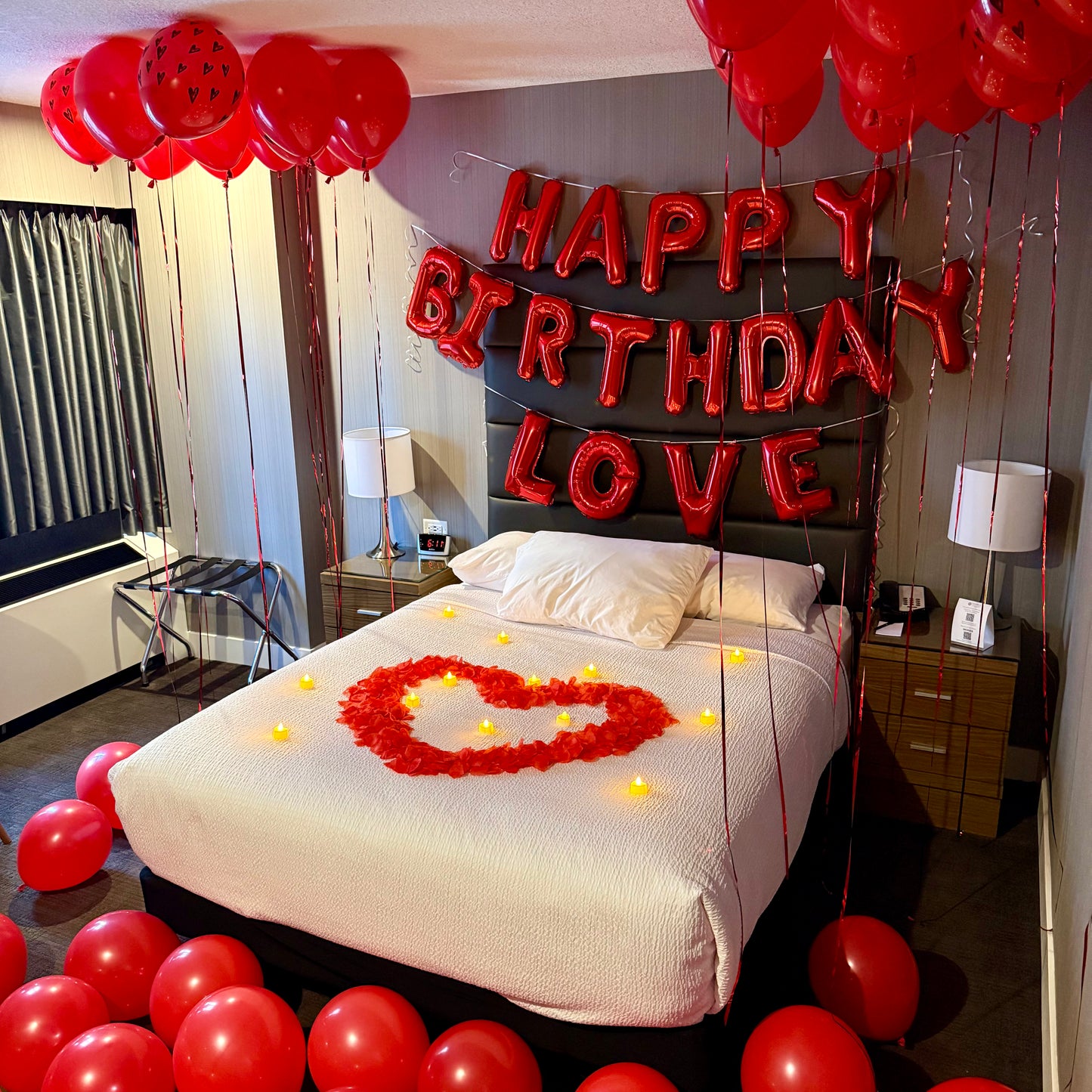 "Ruby Romance" Room Decor & Birthday Surprise Package