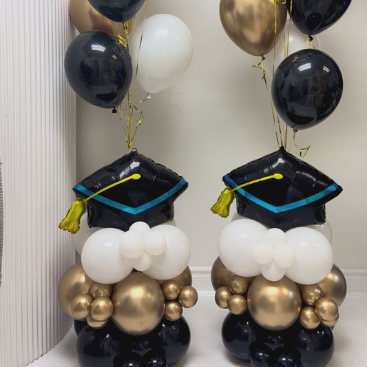 Graduation Cap Balloon Bouquet & Structural Base | Calgary Grad Decor